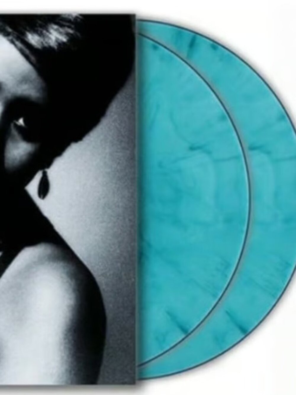 Aretha Franklin Knew You Were Waiting 2-LP ~ Exclusive Marbled Turquoise ~ New!